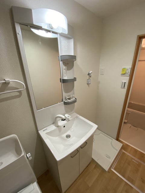 洗面設備　忙しい朝に嬉しい設備。