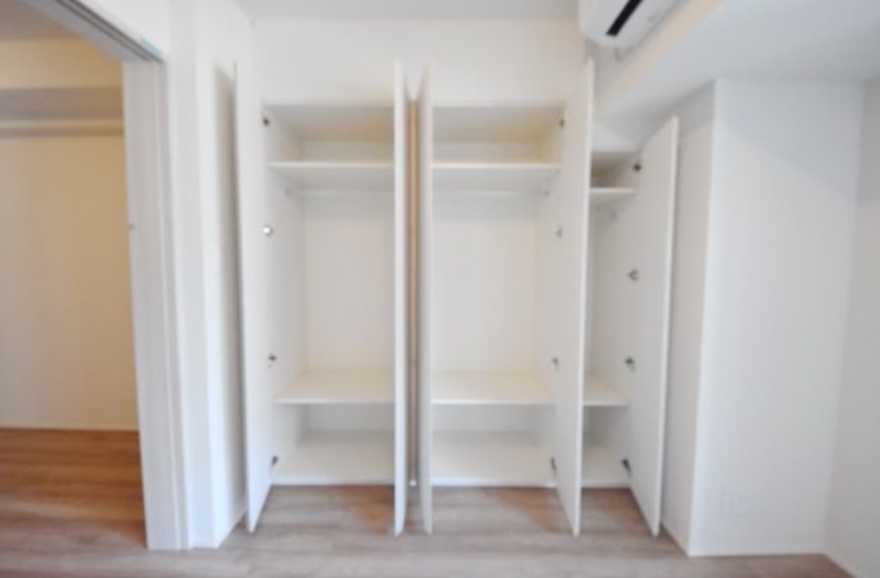 収納　たっぷりとした収納スペースです