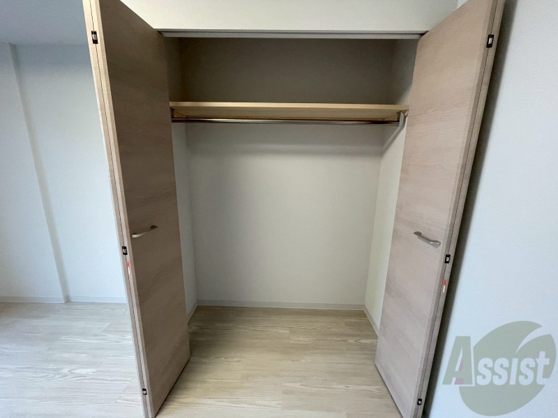 収納　洋室にはクローゼットがあるのですっきり片付きそうです。