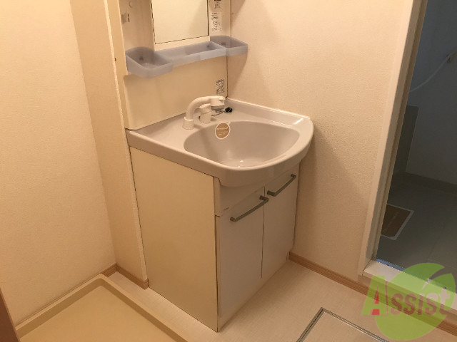 洗面設備　洗髪洗面化粧台なので朝の身支度もスムーズ