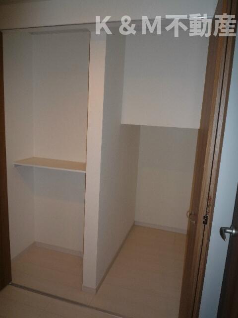 収納　たっぷりとした収納スペースです