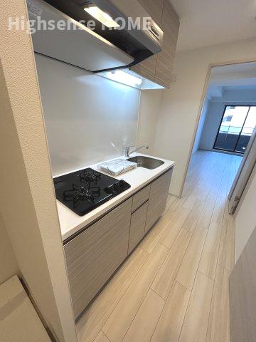 キッチン　コンパクトなキッチンで掃除もラクラク