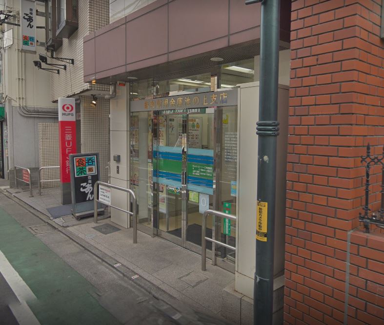 銀行　昭和信用金庫池の上支店（銀行）まで664m