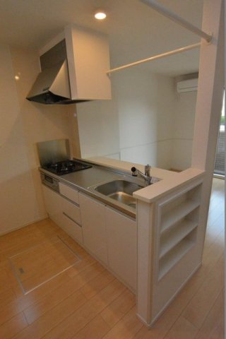 キッチン　【ル・ソレイユII】システムキッチン3口コンログリル付きでお料