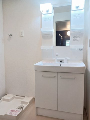 洗面設備　広い洗面スペース