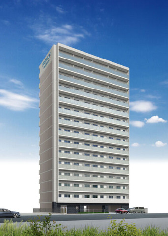 建物外観　FREEDOM residence堺寺地町 外観パース