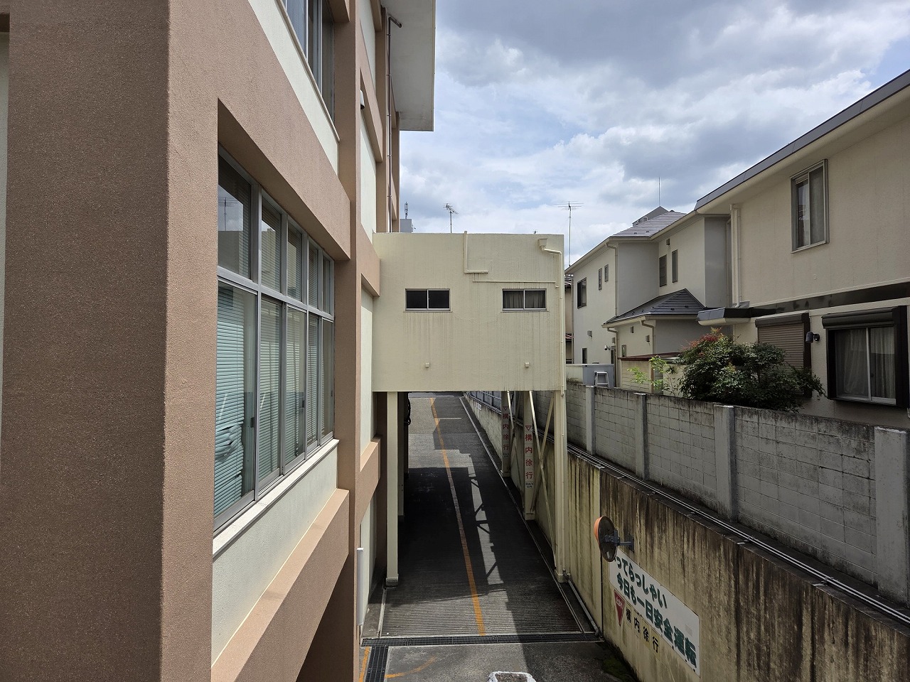 眺望　前面の武蔵野郵便局本局を見渡す眺望になります。