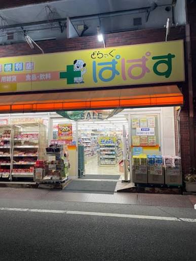 ドラックストア　どらっぐぱぱす大山幸町店（ドラッグストア）まで100m