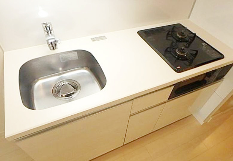 キッチン　★使いやすい二口コンロ、システムキッチン★