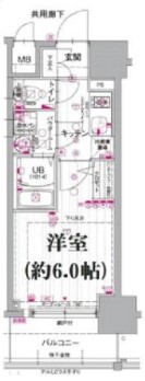 地下鉄御堂筋線 なんば駅 徒歩8分 12階建 築7年の間取り写真
