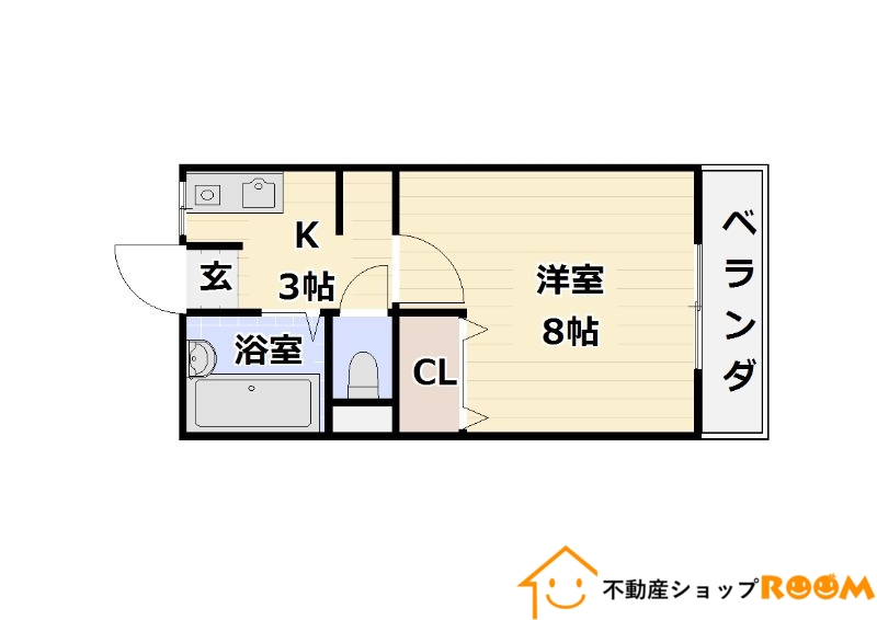 ＪＲ鹿児島本線 西牟田駅 徒歩11分 2階建 築31年の間取り写真