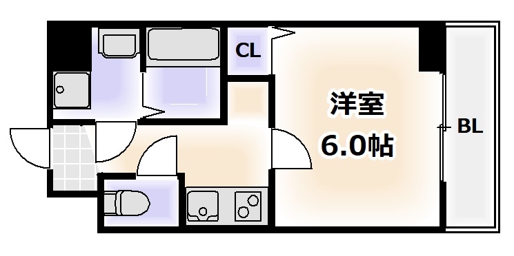 グランパシフィック松虫通の間取り写真
