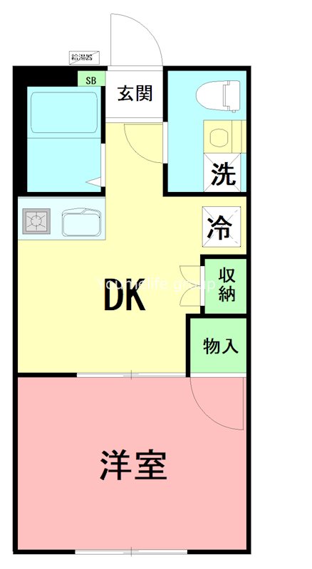 小田急小田原線 本厚木駅 バス乗車時間：11分 最寄りバス停で下車 徒歩3分 2階建 築41年の間取り写真