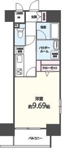 CIEL Shinboriの間取り写真