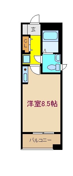 ＪＲ京浜東北線 王子駅 徒歩3分 5階建 築27年の間取り写真