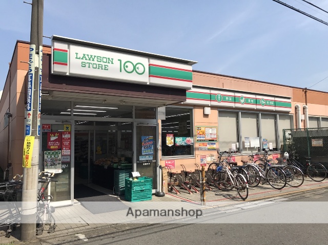 コンビニ　ローソンストア１００（コンビニ）まで76m