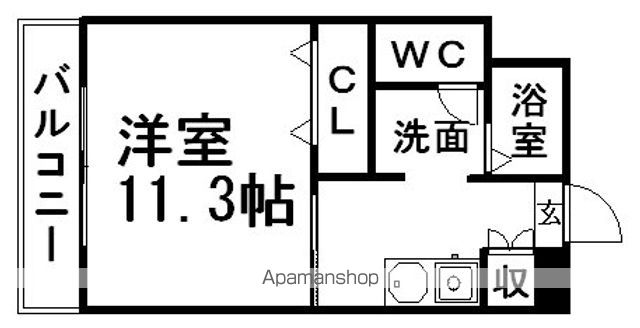 名鉄瀬戸線 東大手駅 徒歩3分 4階建 築46年の間取り写真