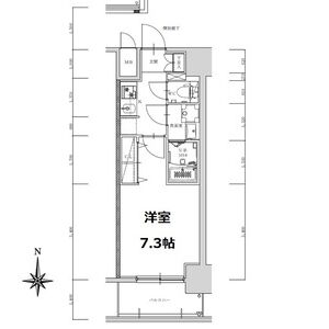 S-RESIDENCE亀島駅前ascentの間取り写真