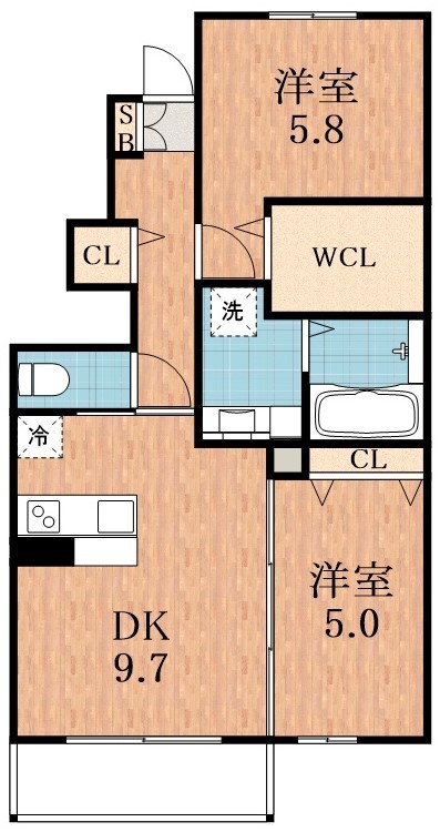 地下鉄千日前線 南巽駅 徒歩8分 2階建 築12年の間取り写真