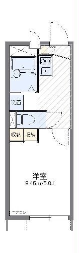 レオパレスブルースカイ小山の間取り写真