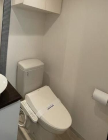 トイレ　落ち着いた色調のトイレです