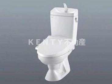 トイレ　落ち着いた色調のトイレです