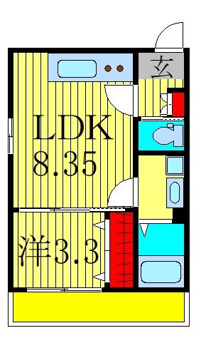 AJ南柏South Iの間取り写真