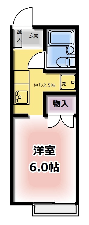 西武新宿線 花小金井駅 バス乗車時間：7分 最寄りバス停で下車 徒歩2分 2階建 築34年の間取り写真