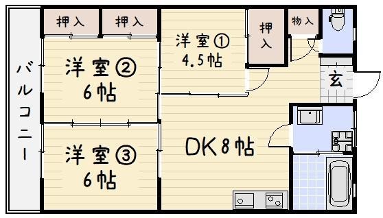 アルテハイム大手町の間取り写真