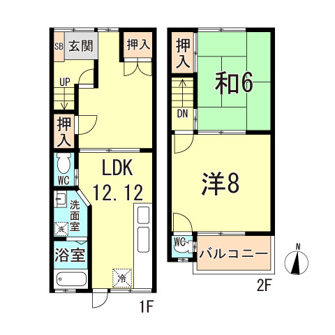五番町2丁目貸家の間取り写真