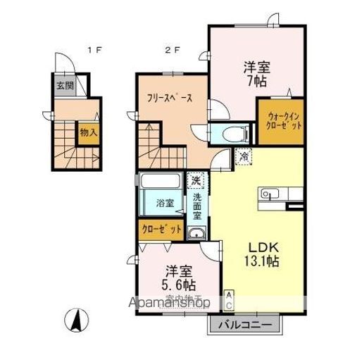 サンセールIIの間取り写真