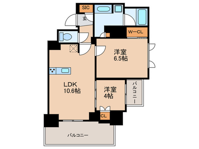 ONEROOF RESIDENCE ASAKUSABASHIの間取り写真