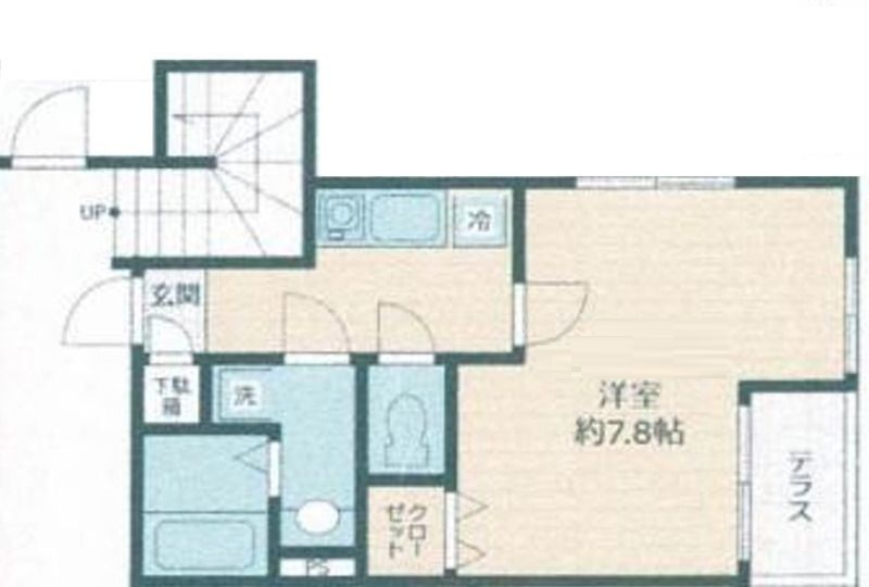 ＪＲ中央線 西八王子駅 徒歩10分 3階建 築8年の間取り写真