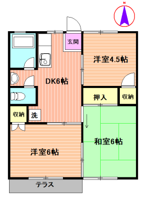 加藤ハイツの間取り