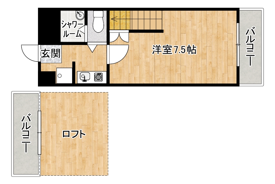 サンパレス２１六甲IIの間取り