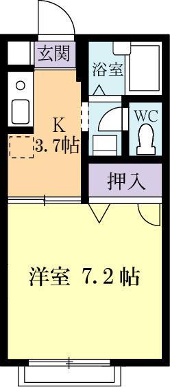 ヴィヴィッド殿岡Ａの間取り