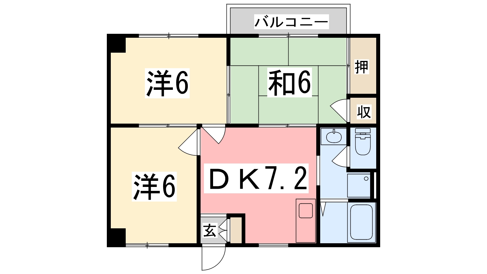 エスポワール田寺の間取り