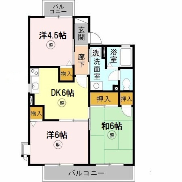 神戸市垂水区福田のアパートの間取り