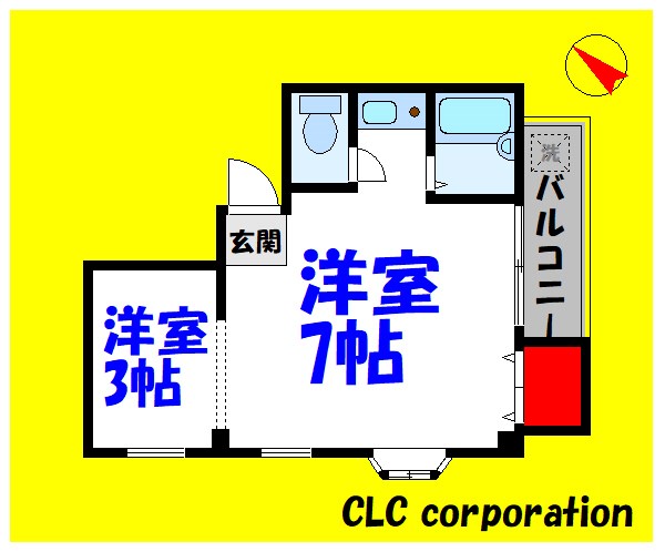 江戸川区中葛西のマンションの間取り