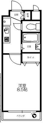 福岡県大野城市白木原１（マンション）の賃貸物件の間取り