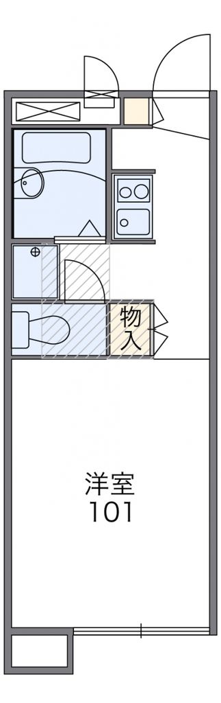 行田市壱里山町のアパートの間取り