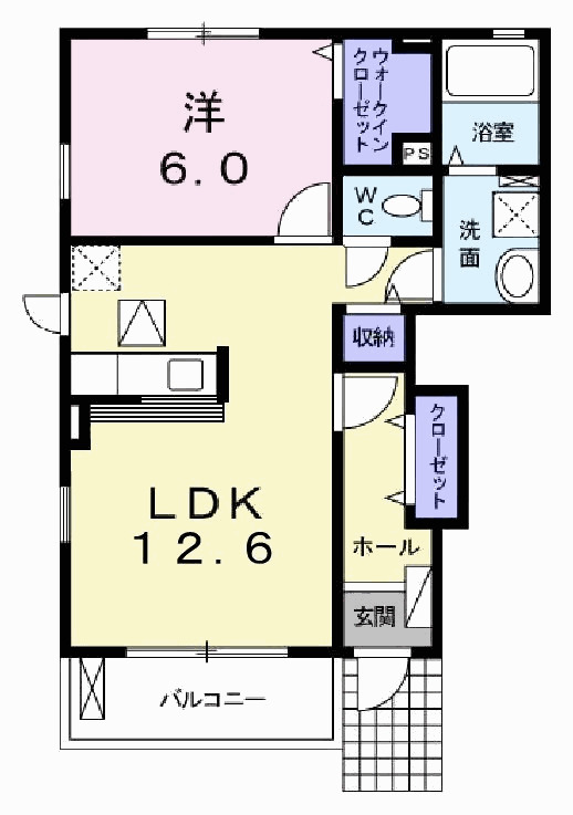 プレミール原Ｂの間取り