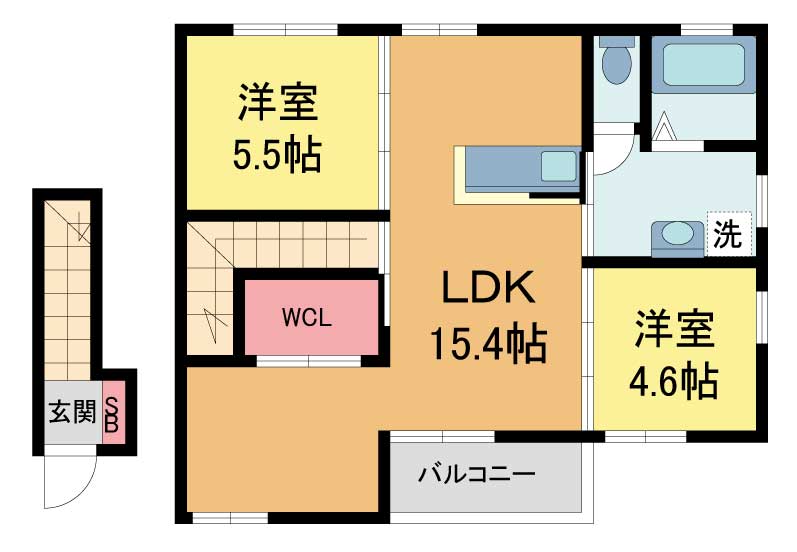 シャーメゾン安倉の間取り