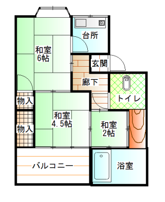 東雲マンション5号棟の間取り