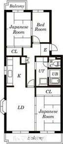 【名古屋市千種区茶屋が坂のマンションの間取り】