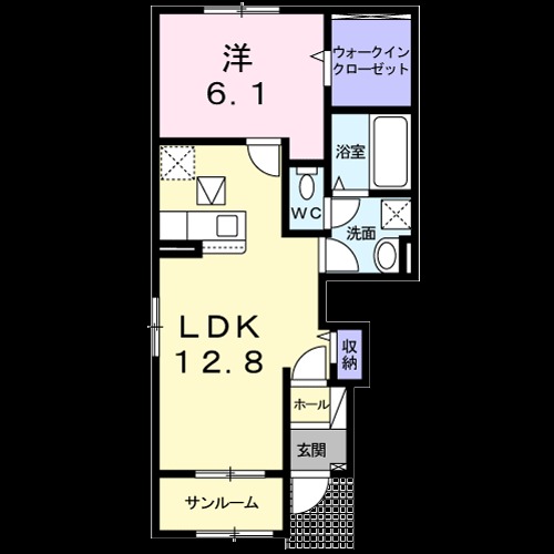 カバナトゥアン　メゾン　A棟の間取り