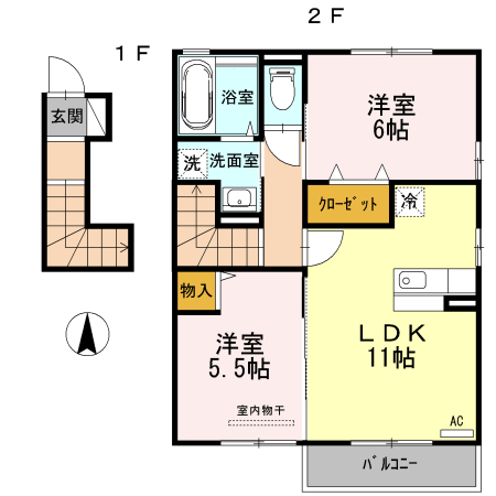 【ウィンドヒルIIの間取り】