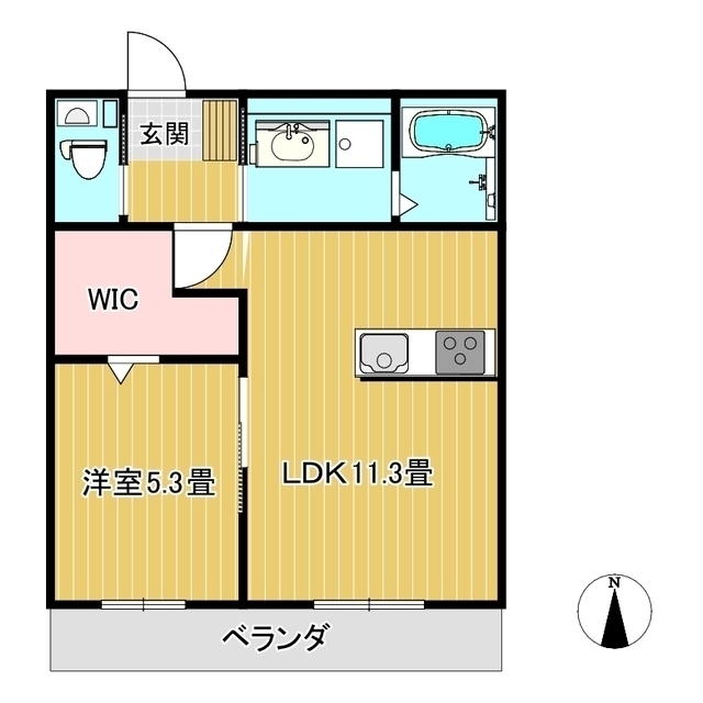 ウィズハイム津山の間取り