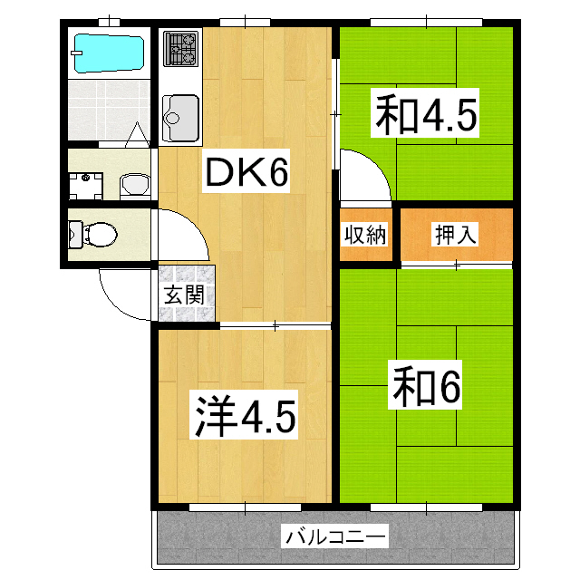 サンシティー草田の間取り