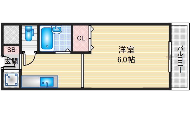 茨木市舟木町のマンションの間取り